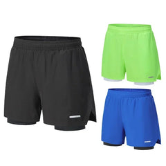 Short de Running 2 en 1 Homme
