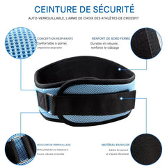 Détail du rembourrage de la ceinture lombaire KWEPEFULL pour protection du dos
