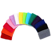 Bandes de poignet en coton multicolores pour sport fitness et musculation