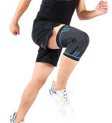 Genouillère de compression en action pendant l’entraînement, stabilité et protection du genou