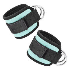 Paires de sangles de cheville bleu confortables pour fitness et musculation