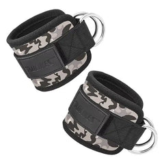 Paires de sangles de cheville camouflage pour entraînement des jambes et fessiers