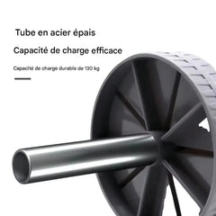 Détail du tube en acier épais de la roue abdominale avec forte capacité de charge