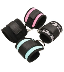 Sangles de cheville individuelles pour entraînement fitness avec anneaux métalliques