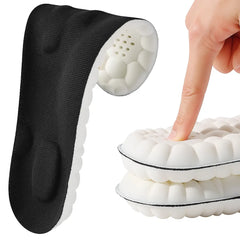 Semelle de sport amortissante avec structure alvéolée, matériau souple absorbant les chocs