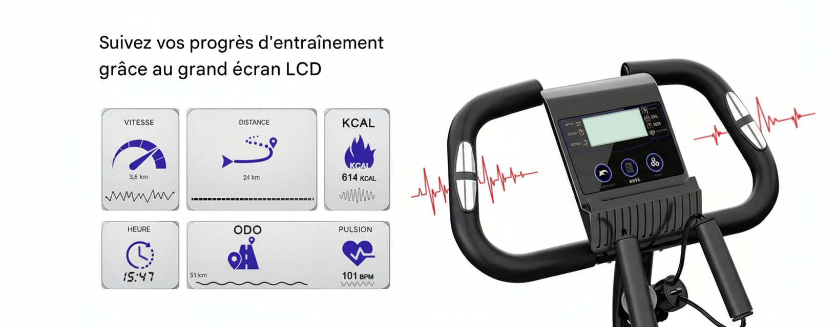 Vélo d’Appartement Pliable