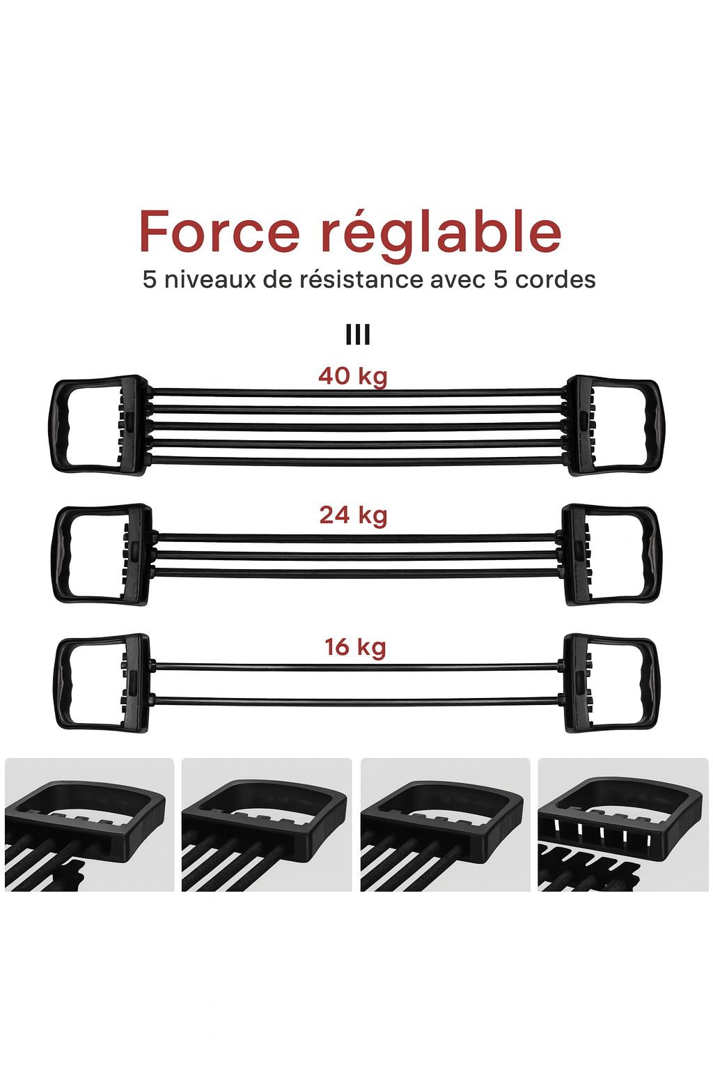Développeur de poitrine à élastiques