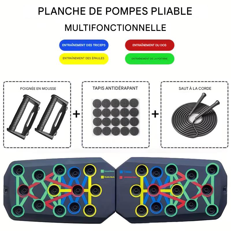 Planche de Pompes Multifonction à Code Couleur