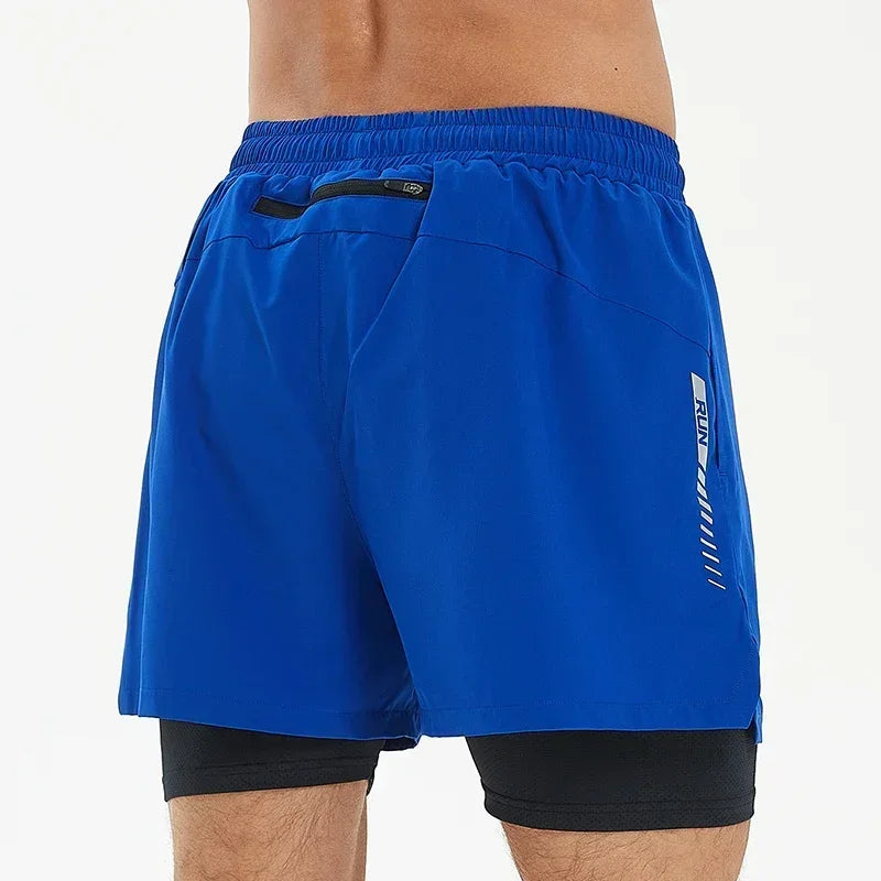 Short de Running 2 en 1 Homme