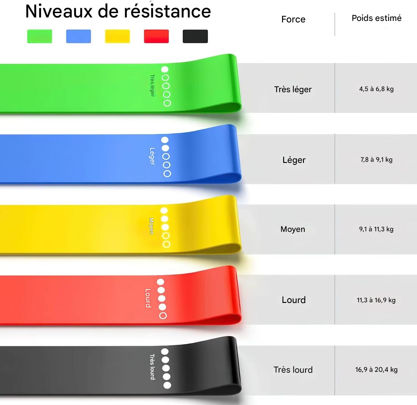 Bandes de Résistance DUTRIEUX – Fitness, Musculation & Yoga