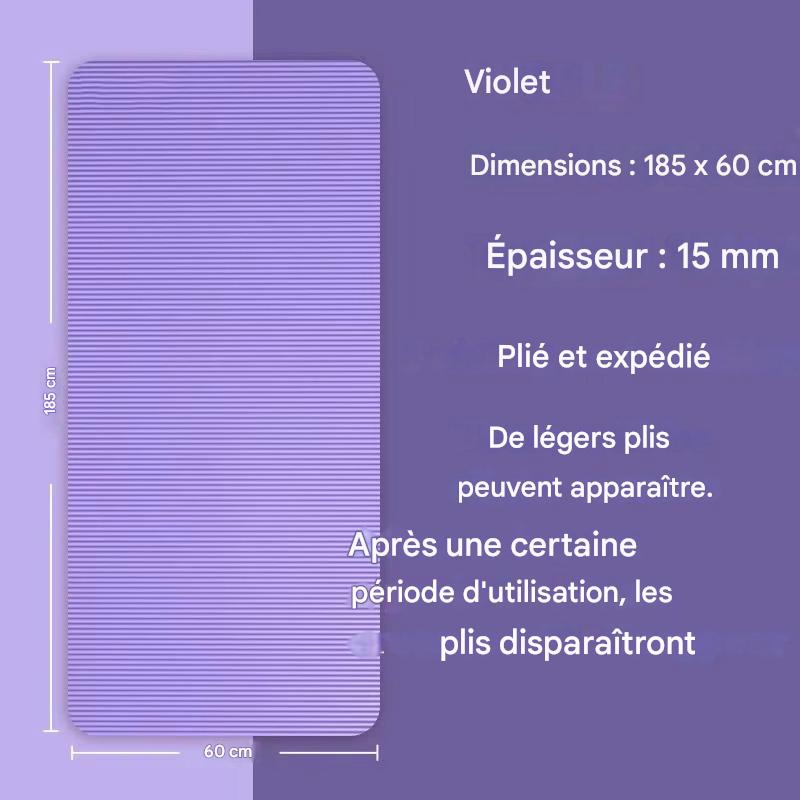 Tapis de Yoga Épais 15 mm