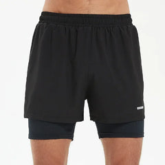 Short de Running 2 en 1 Homme