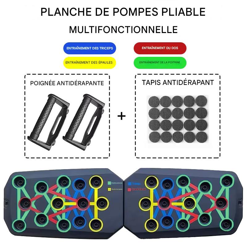Planche de Pompes Multifonction à Code Couleur
