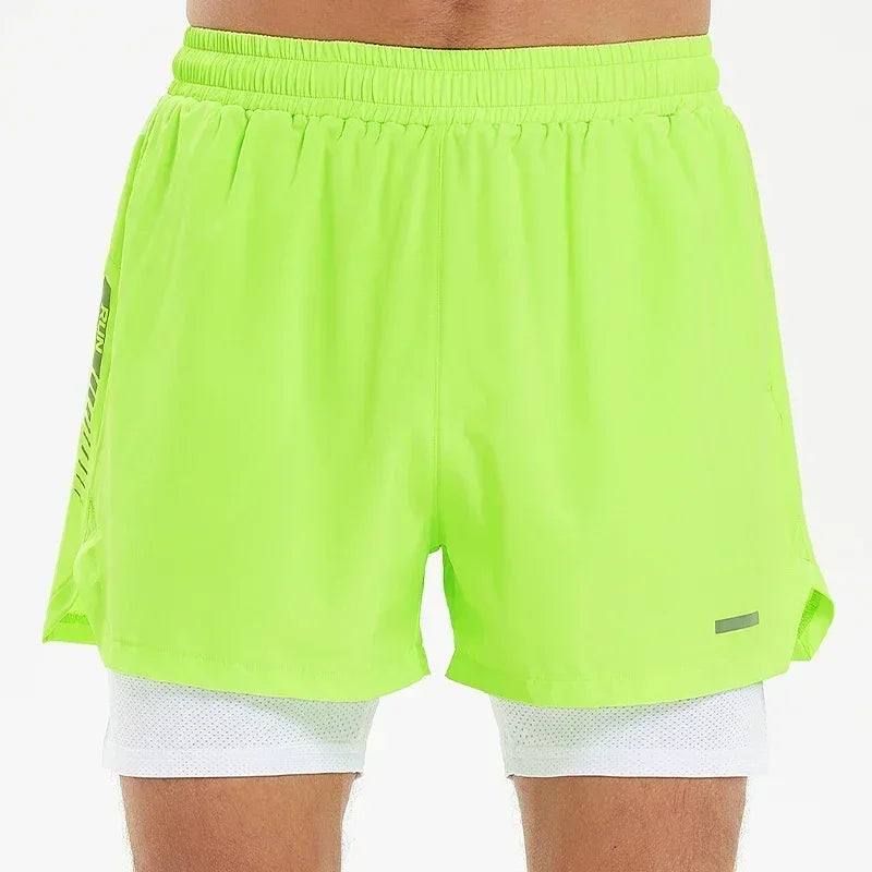 Short de Running 2 en 1 Homme