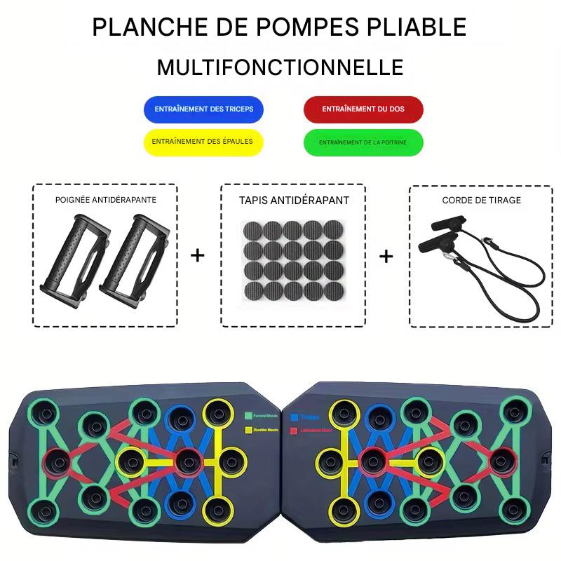 Planche de Pompes Multifonction à Code Couleur