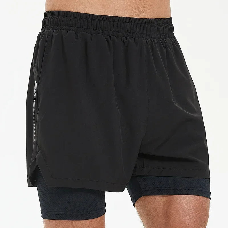 Short de Running 2 en 1 Homme