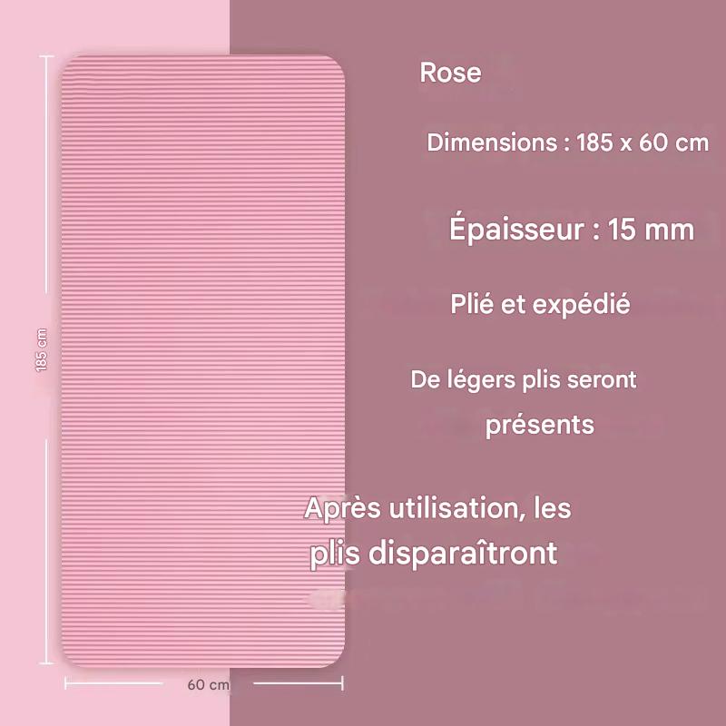 Tapis de Yoga Épais 15 mm