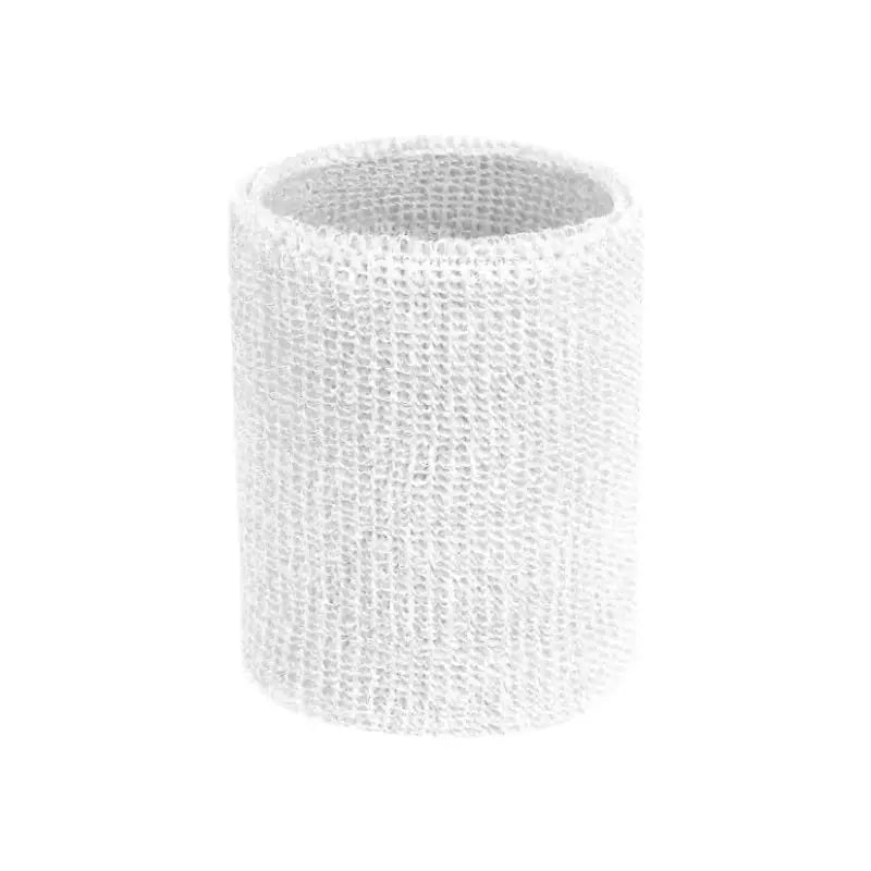 Bande de poignet en coton blanc pour sport et absorption de la transpiration
