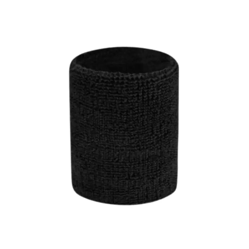 Bande de poignet en coton noir absorbante pour fitness et musculation