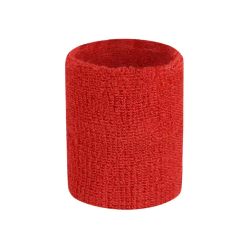 Bande de poignet en coton rouge pour fitness et musculation