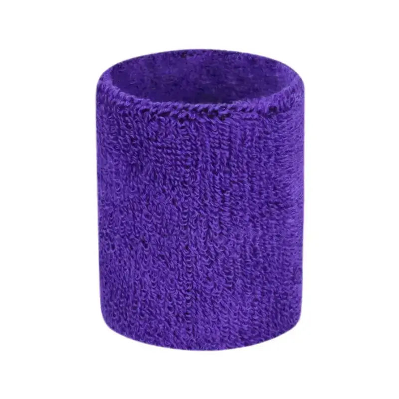Bande de poignet en coton violet pour entraînement sportif