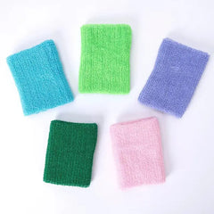 Ensemble de bandes de poignet en coton absorbant pour sport et fitness