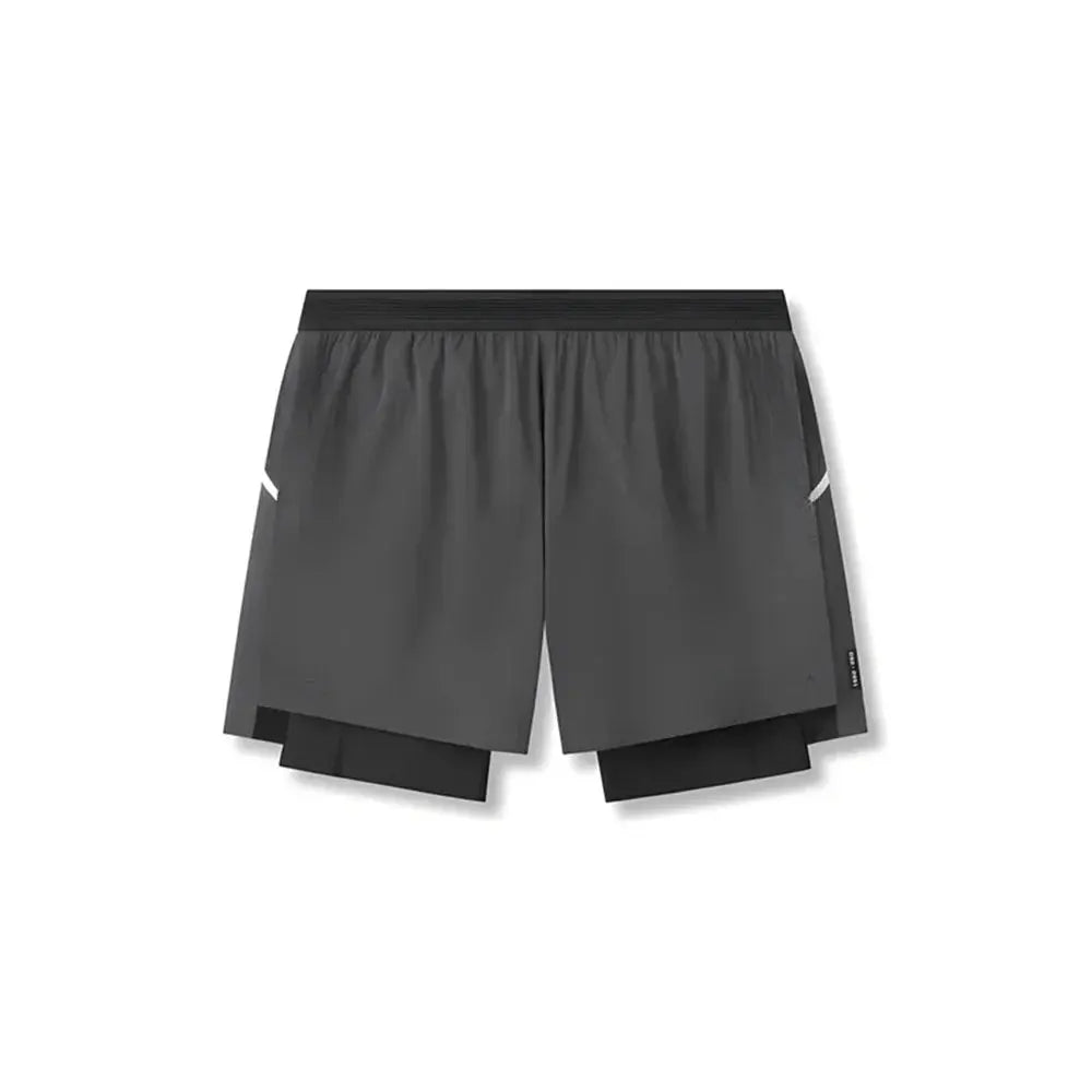 Short de sport homme anthracite respirant pour entraînement