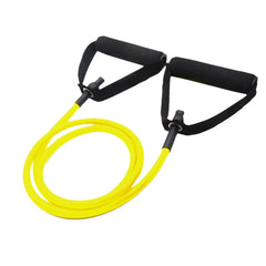 Tube de résistance fitness jaune pour exercices de renforcement léger