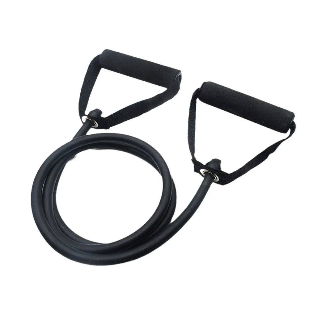 Tube de résistance fitness noir pour entraînement intensif et musculation